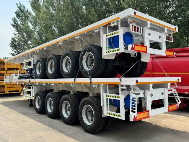 4 Ama-Axles Flatbed Trailer Iyathengiswa