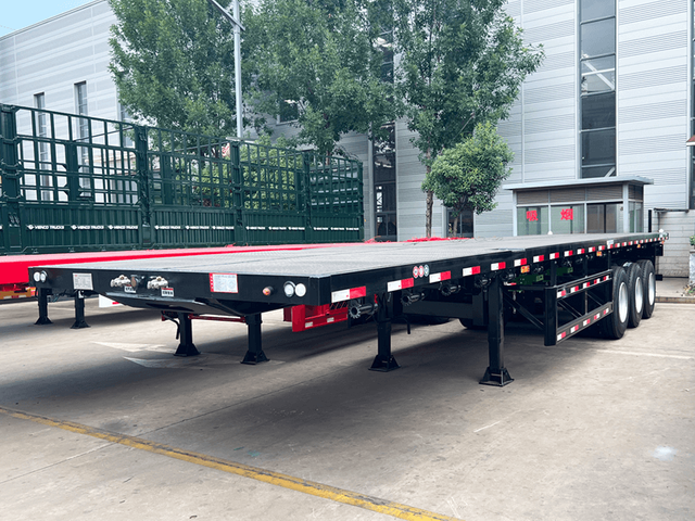 40Ft Platforma Yarı Qoşqu