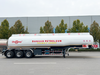 Tri-Axles น้ำมันดีเซล 45000 ลิตรรถพ่วงบรรทุกถังน้ำมันเบนซิน